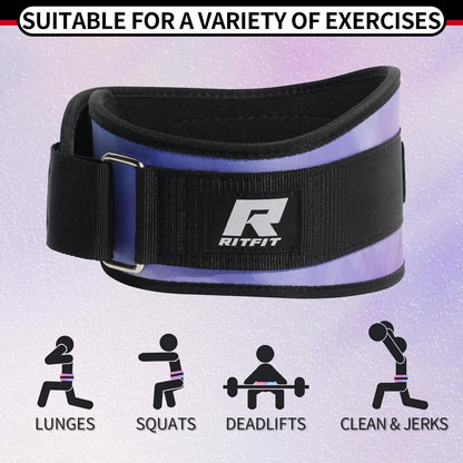 RitFit Weight Lifting Belt - Great for Squats, Lunges, Deadlift, Thrusters - Men and Women - 6 Inch Black/Camouflage - My Store
