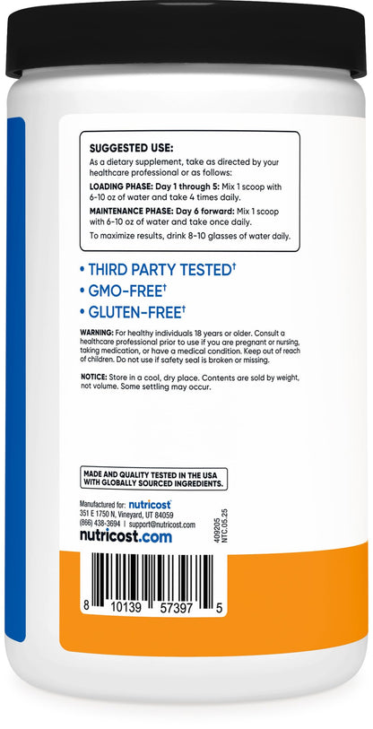 Nutricost Creatine Monohydrate Micronized Powder 500G, 5000mg Per Serv (5g) - 100 Servings, 17.9 Oz - My Store