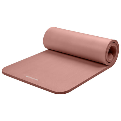 Retrospec Solana Yoga Mat 1" Thick With Nylon Strap For Men & Women - Non Slip Exercise Mat For Home Yoga, Pilates, Stretching, Floor & Fitness Workouts - My Store