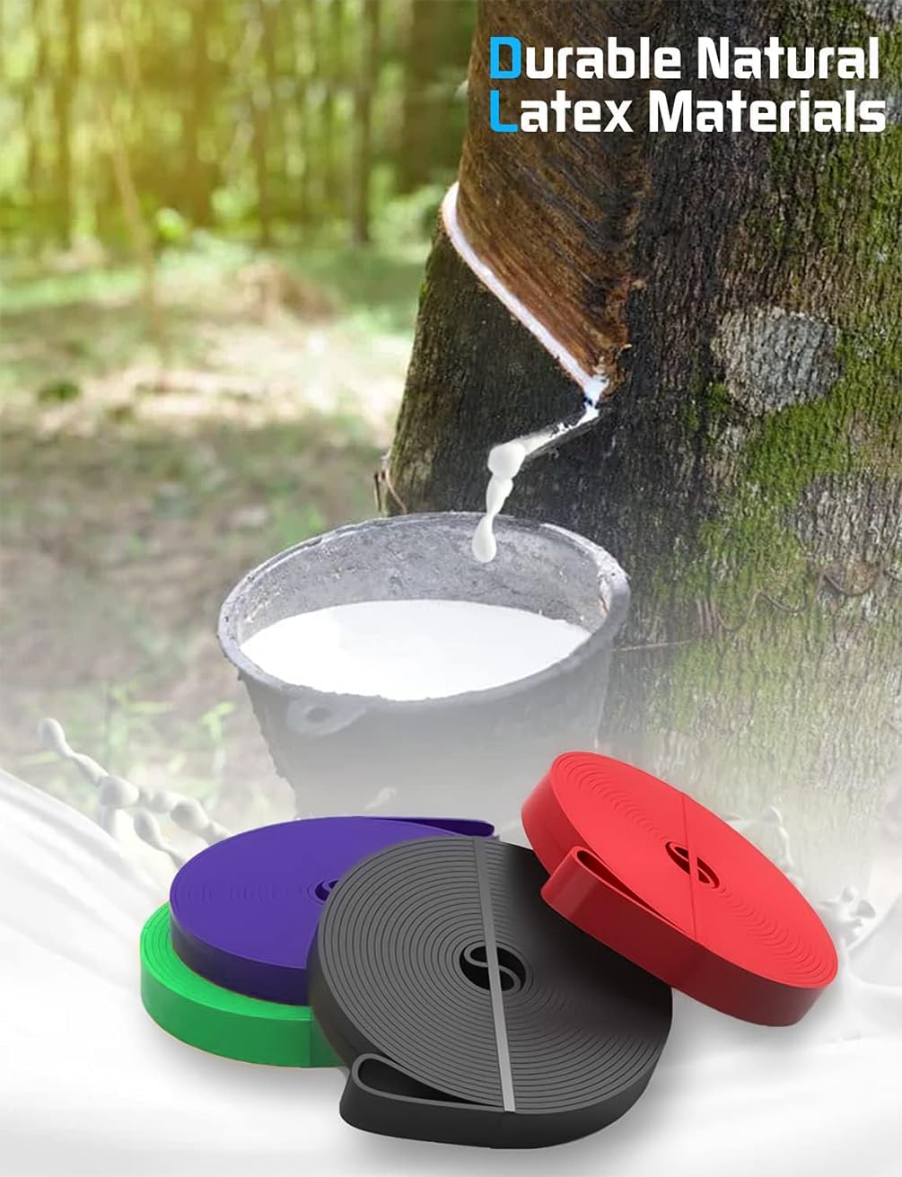 LEEKEY Resistance Bands Set for Pull-Up Assistance & Full-Body Training, Multi-Level Exercise Bands with Bag for Home Workouts, Physical Therapy, Strength Training (Men/Women) - My Store