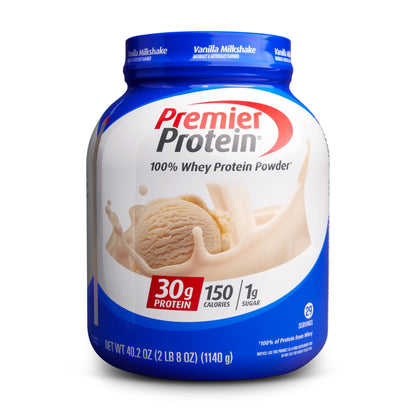 Premier Protein Powder, Vanilla Milkshake, 30g Protein, 1g Sugar, 100% Whey Protein, Keto Friendly, No Soy Ingredients, Gluten Free, 17 Servings, 23.3 Ounces - My Store