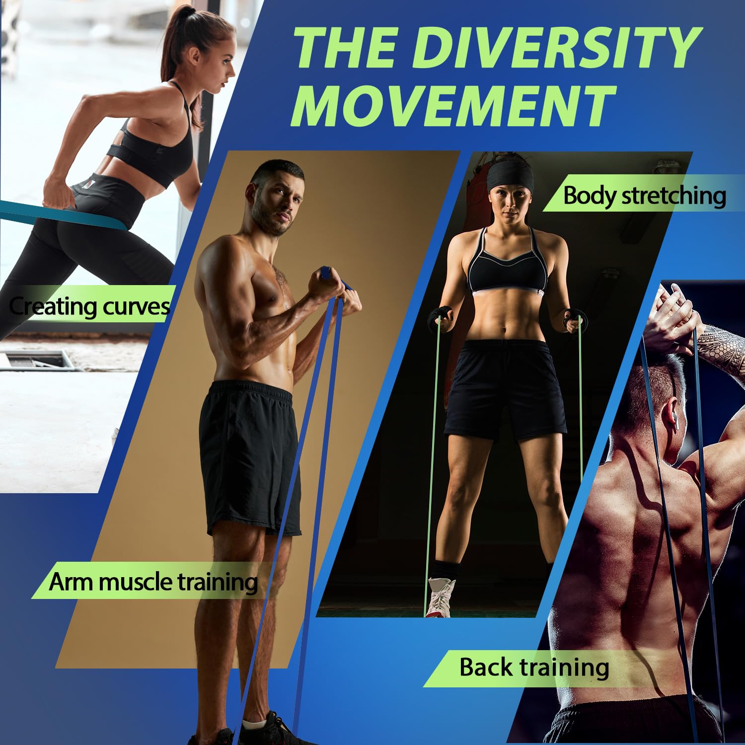 LEEKEY Resistance Bands Set for Pull-Up Assistance & Full-Body Training, Multi-Level Exercise Bands with Bag for Home Workouts, Physical Therapy, Strength Training (Men/Women) - My Store