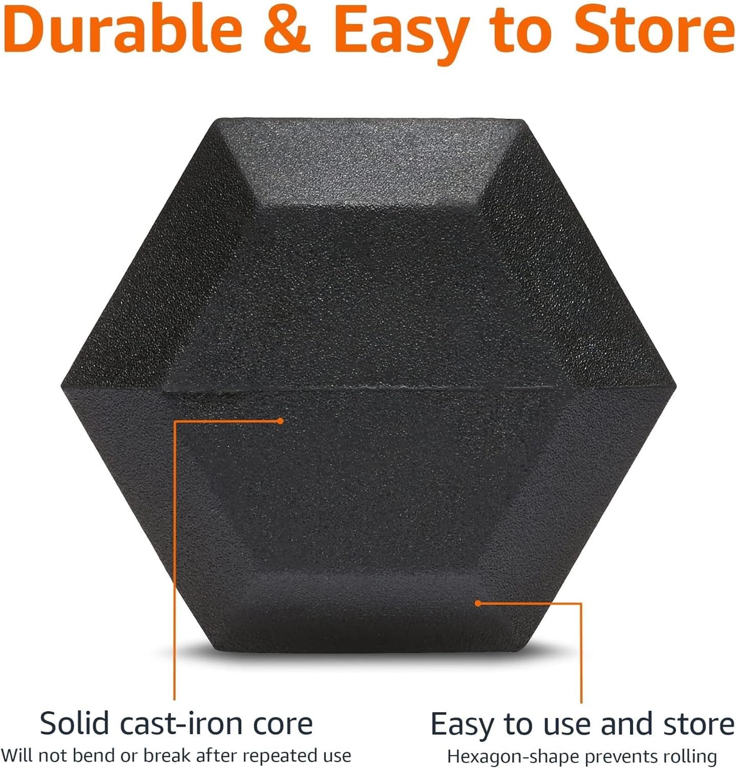 Amazon Basics Rubber Hex Dumbbell Hand Weight - My Store