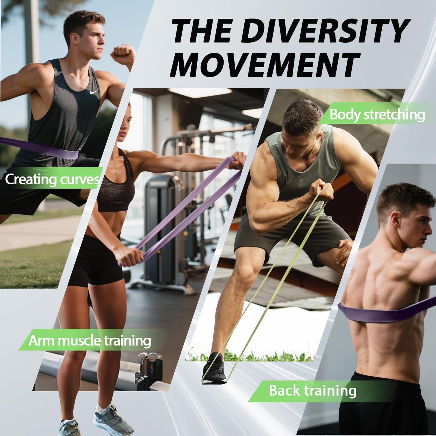 LEEKEY Resistance Bands Set for Pull-Up Assistance & Full-Body Training, Multi-Level Exercise Bands with Bag for Home Workouts, Physical Therapy, Strength Training (Men/Women) - My Store