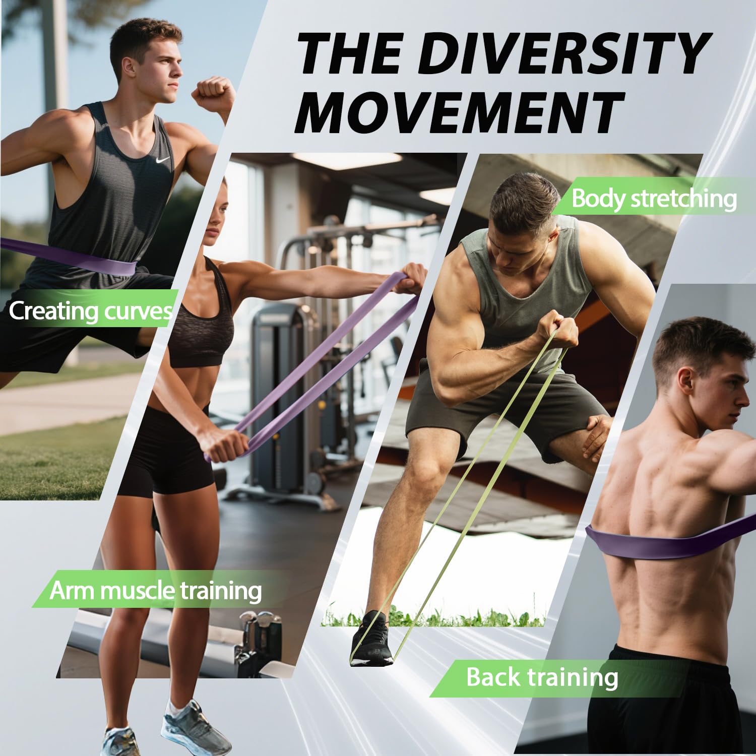 LEEKEY Resistance Bands Set for Pull-Up Assistance & Full-Body Training, Multi-Level Exercise Bands with Bag for Home Workouts, Physical Therapy, Strength Training (Men/Women) - My Store