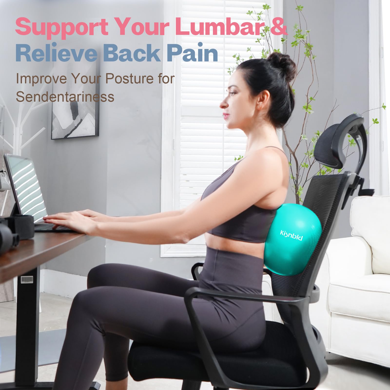 Small Exercise Ball, 9 Inch Mini Pilates Ball, Anti Burst and Slip Resistant Mini Yoga Ball for Stability, Fitness, Physical Therapy, Stretching & Core Strength Workout at Home Gym & Office - My Store