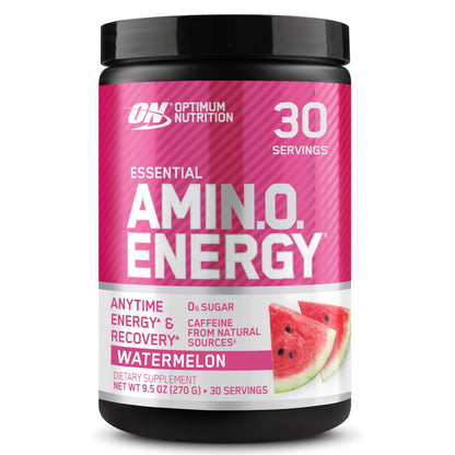 Optimum Nutrition Amino Energy - Pre Workout with Green Tea, BCAA, Amino Acids, Keto Friendly, Green Coffee Extract, Energy Powder - Concord Grape, 65 Servings (Packaging May Vary)