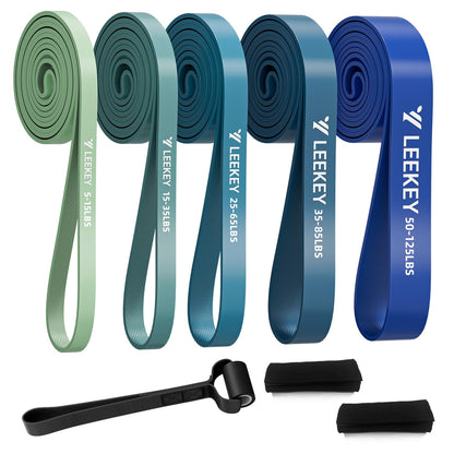 LEEKEY Resistance Bands Set for Pull-Up Assistance & Full-Body Training, Multi-Level Exercise Bands with Bag for Home Workouts, Physical Therapy, Strength Training (Men/Women) - My Store