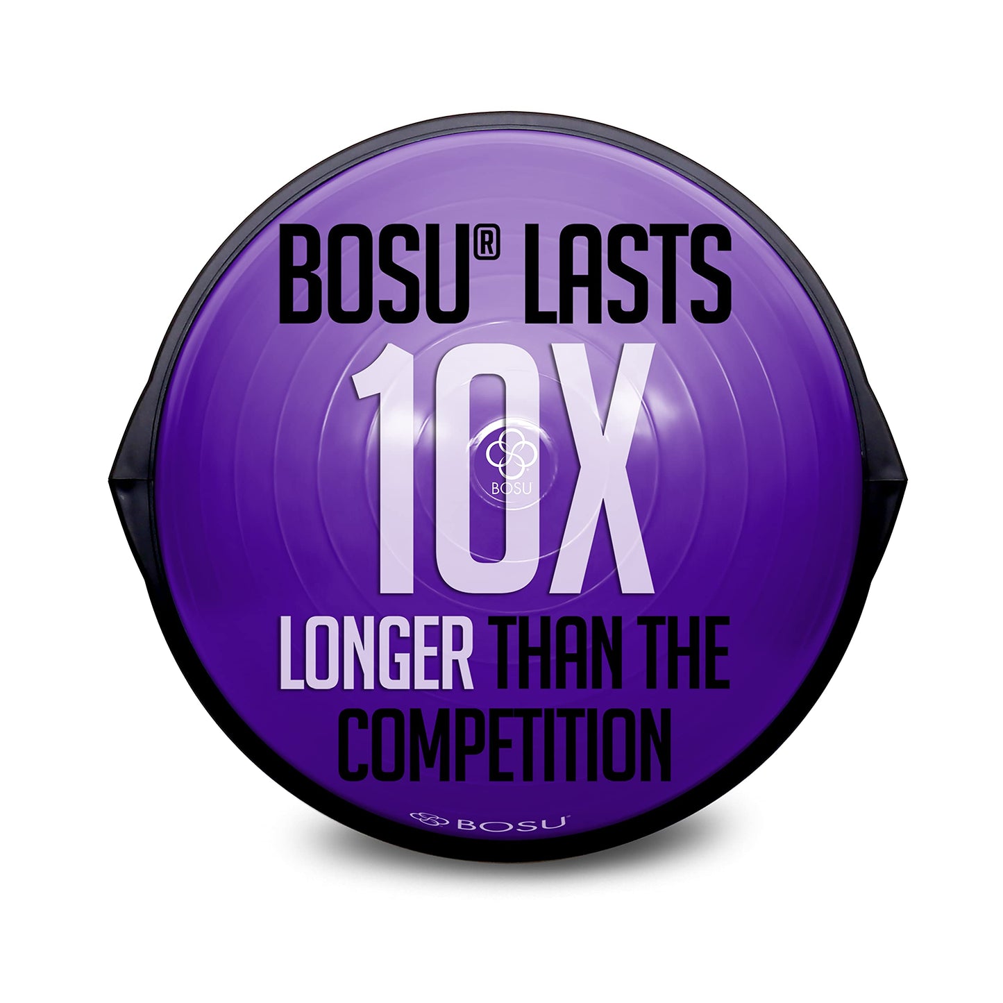 Bosu Balance Ball Exercise Trainer, Home Gym Equipment w/ Guided Workouts & Pump, 26", Blue - Inflatable Fitness Platform for Strength Training, Standing, Balancing, and Core Workout - My Store