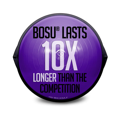 Bosu Balance Ball Exercise Trainer, Home Gym Equipment w/ Guided Workouts & Pump, 26", Blue - Inflatable Fitness Platform for Strength Training, Standing, Balancing, and Core Workout - My Store