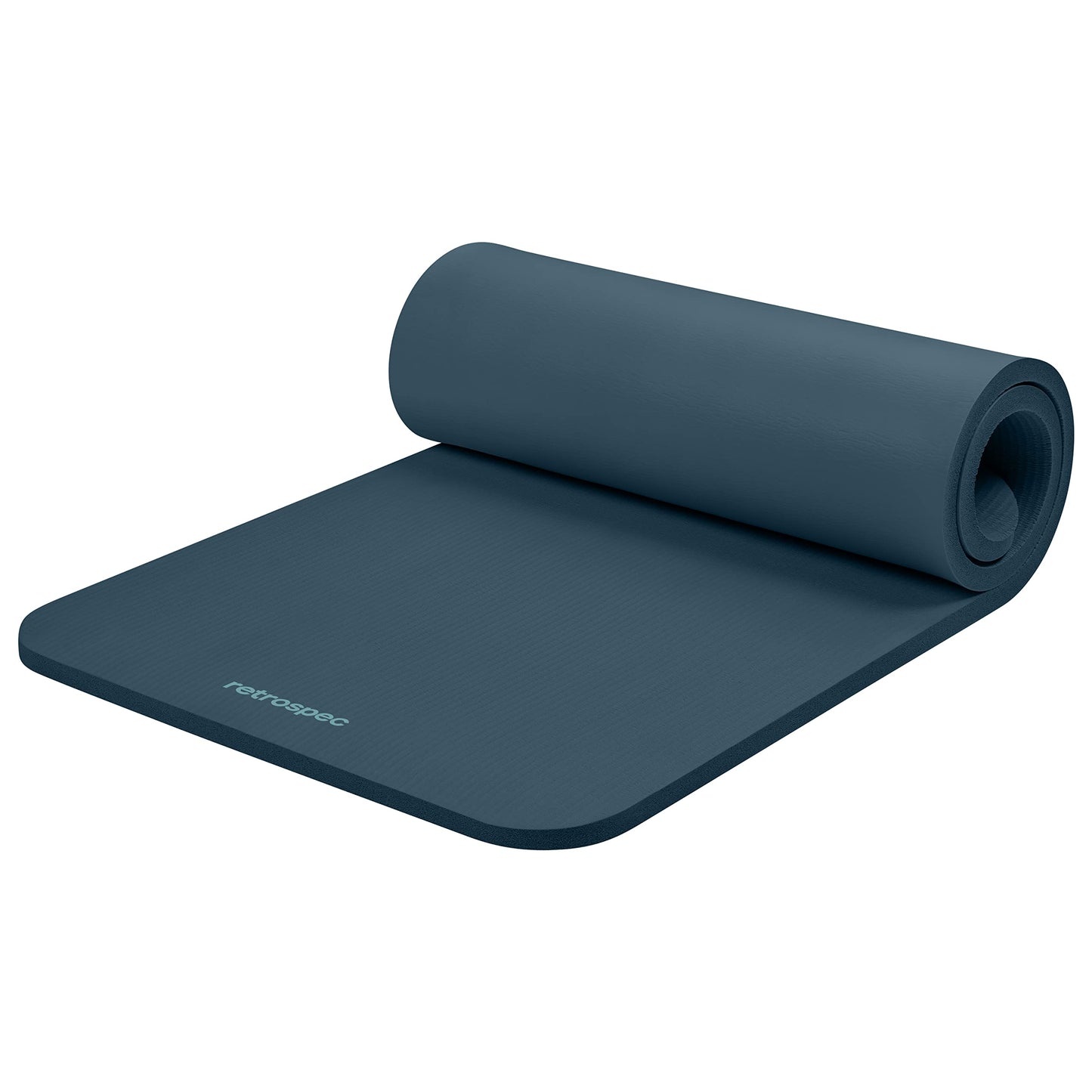 Retrospec Solana Yoga Mat 1" Thick With Nylon Strap For Men & Women - Non Slip Exercise Mat For Home Yoga, Pilates, Stretching, Floor & Fitness Workouts - My Store