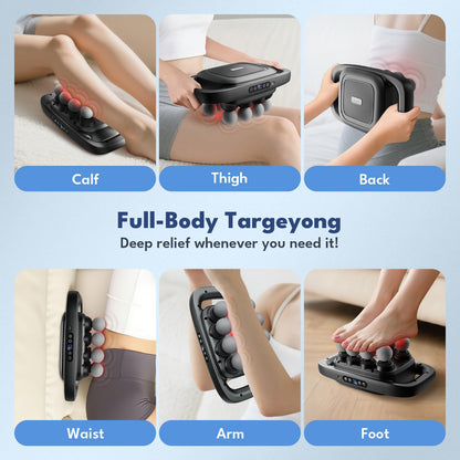 VTT 16-Head Massage Gun Set, Deep Tissue Percussion Massager with 3 Modes & 30 Intensities,Quiet Muscle Massage Gun for Back,Shoulders, Legs, Foot, Body Muscle Pain Relief - My Store