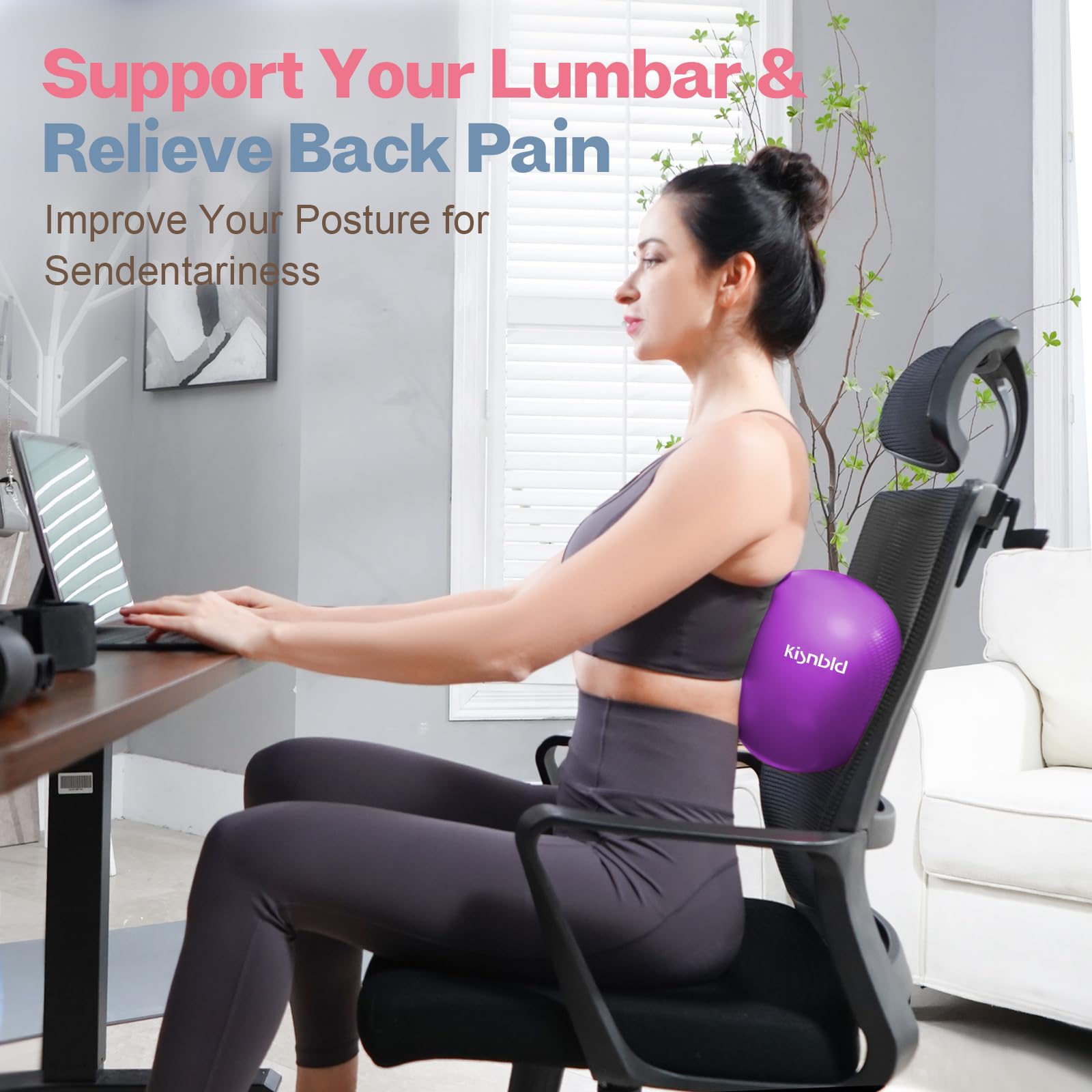 Small Exercise Ball, 9 Inch Mini Pilates Ball, Anti Burst and Slip Resistant Mini Yoga Ball for Stability, Fitness, Physical Therapy, Stretching & Core Strength Workout at Home Gym & Office - My Store