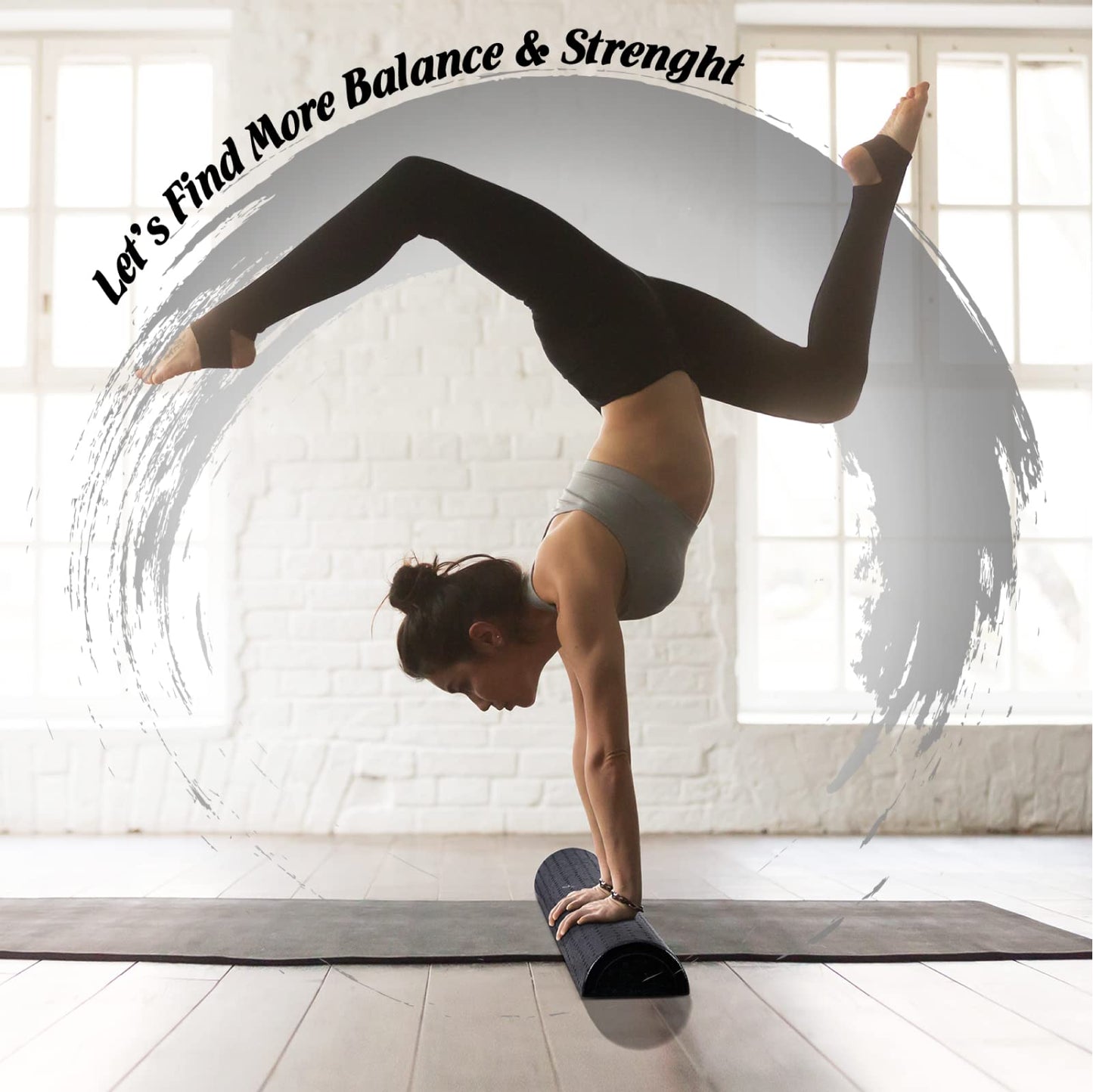 Yes4All High-Density EPP Half Round Back Roller Foam, Exercise Foam Roller for Yoga, Pilates & Stretching - 12, 18, 24, 36 inch - My Store