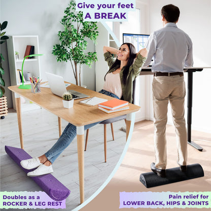 Yes4All High-Density EPP Half Round Back Roller Foam, Exercise Foam Roller for Yoga, Pilates & Stretching - 12, 18, 24, 36 inch - My Store