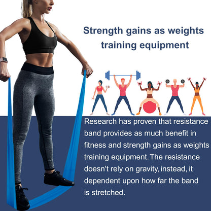 Resistance Bands,Professional Long Non-Latex Elastic Stretch Bands,Exercise Bands for Physical Therapy, Yoga, Pilates, Rehab, at-Home or The Gym Workouts, Strength Training - My Store