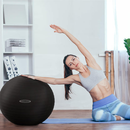 Anti-Burst and Slip Resistant Exercise Yoga Fitness Birthing Ball with Quick Pump, 2,000-Pound Capacity, Multiple Colors and Sizes - My Store