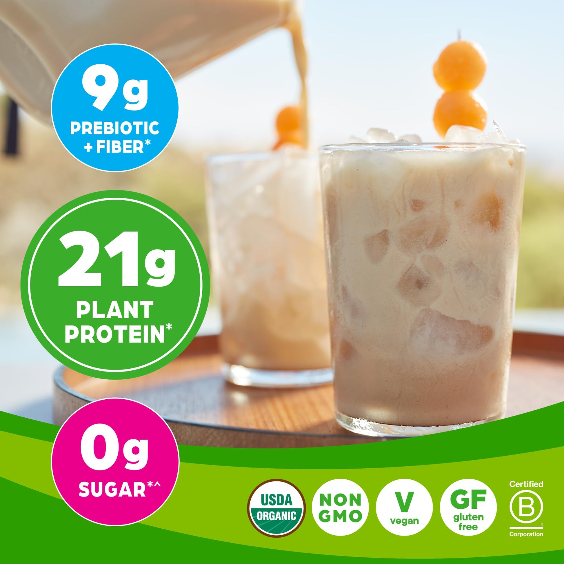 Orgain Organic Vegan Protein Powder, Vanilla Bean - 21g Plant Protein, 4g Prebiotic Fiber, No Lactose Ingredients, No Added Sugar, Non-GMO, For Shakes & Smoothies, 2.03 lb (Packaging May Vary) - My Store