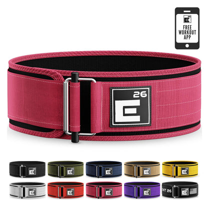 Element 26 Self-Locking Weight Lifting Belt - Premium Weightlifting Belt for Serious Functional Fitness and Olympic Lifting Athletes - Lifting Support for Men and Women - Deadlift Training Belt - My Store