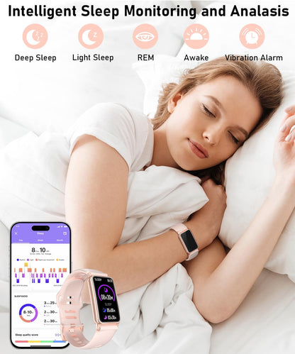 Smart Watch Fitness Tracker with 24/7 Heart Rate, Blood Oxygen Blood Pressure Monitor Sleep Tracker 120 Sports Modes Activity Trackers Step Calorie Counter IP68 Waterproof for Andriod iPhone Women Men - My Store