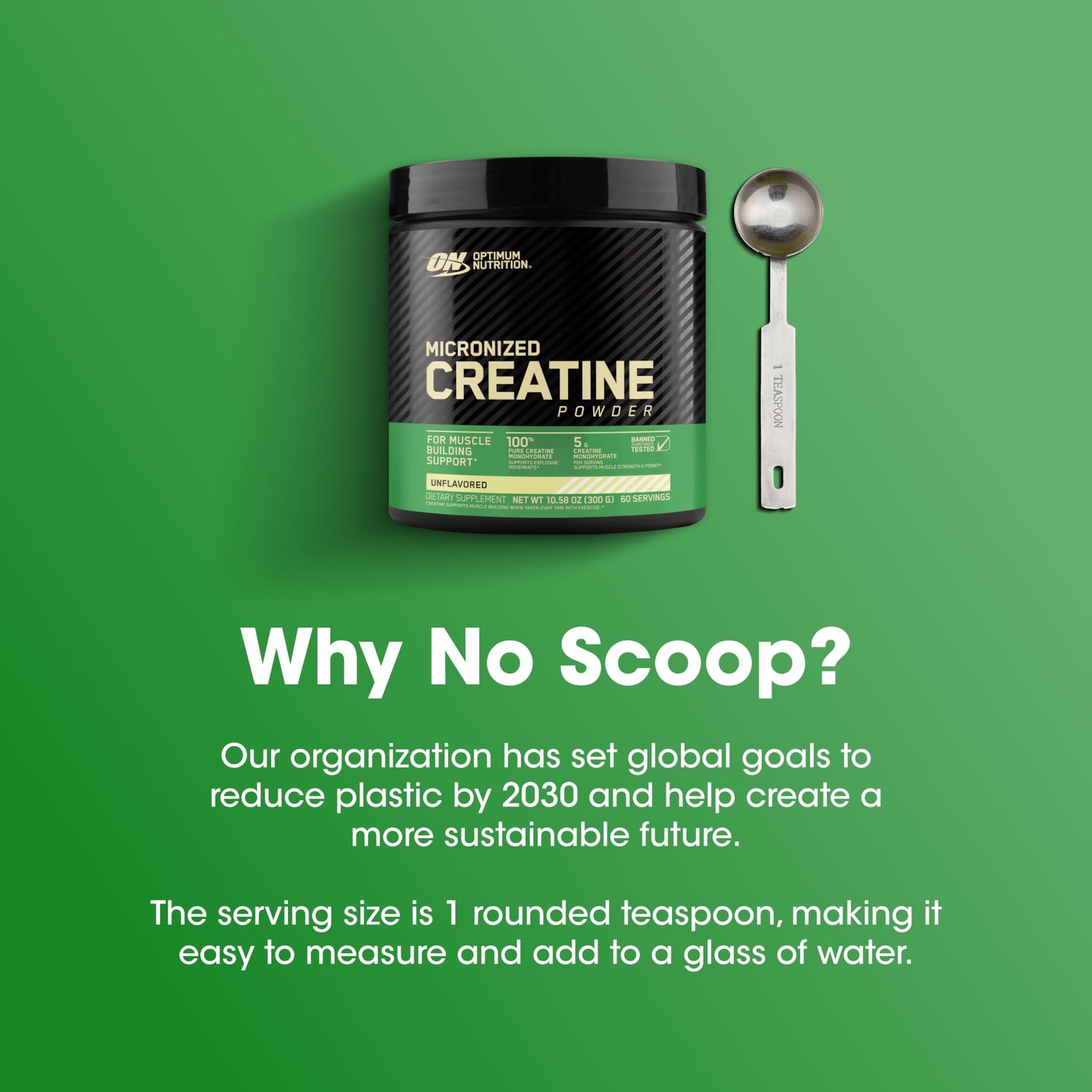 Optimum Nutrition Micronized Creatine Monohydrate Powder, Unflavored, 60 Servings, 300 Grams (Packaging May Vary) - My Store