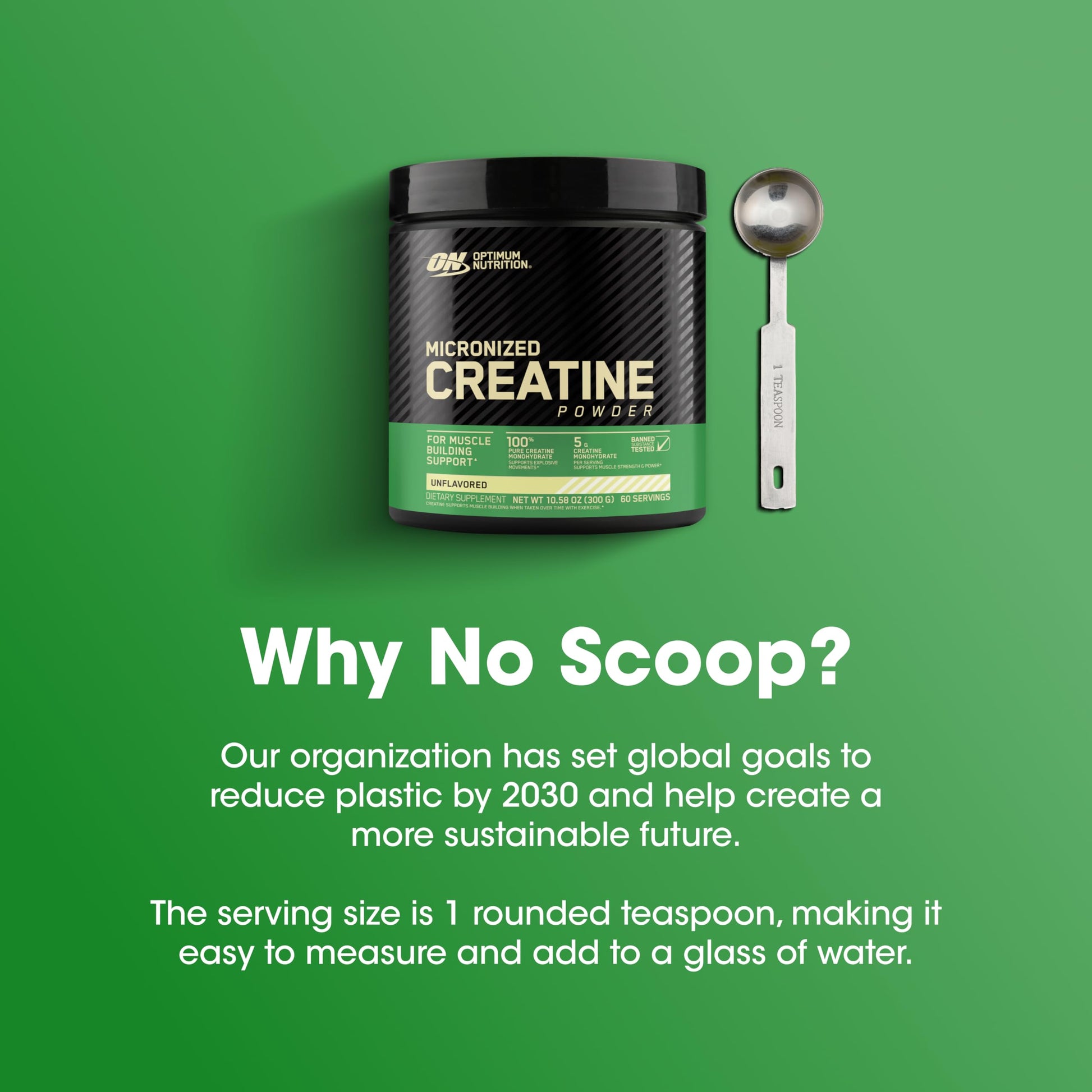 Optimum Nutrition Micronized Creatine Monohydrate Powder, Unflavored, 60 Servings, 300 Grams (Packaging May Vary) - My Store