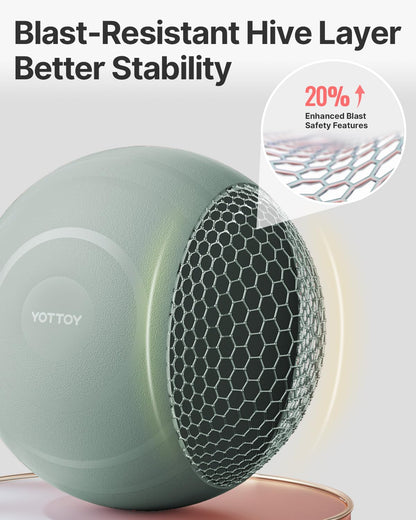 YOTTOY Anti-Burst Exercise Ball for Working Out, Yoga & Pregnancy, Extra Thick Workout Ball for Physical Therapy & Fitness - My Store