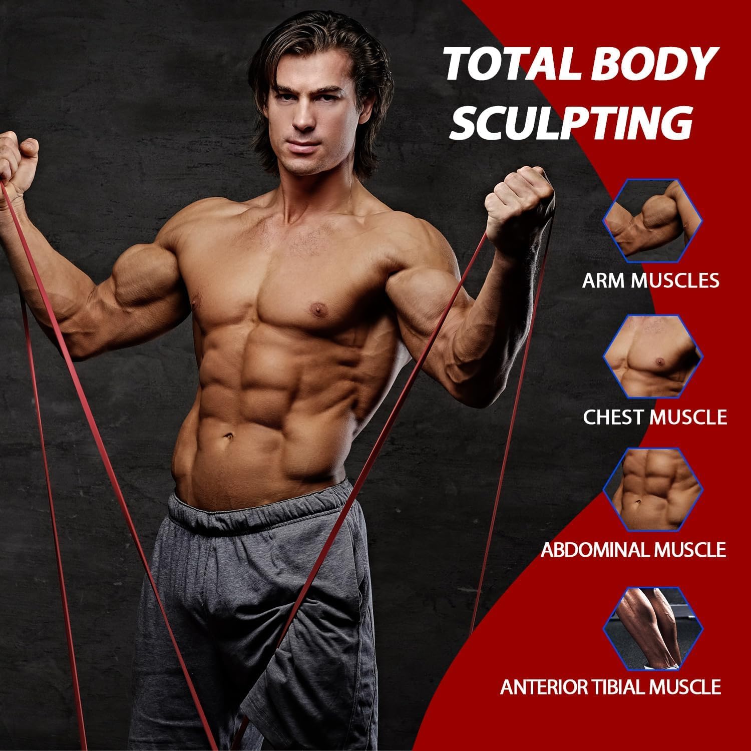 LEEKEY Resistance Bands Set for Pull-Up Assistance & Full-Body Training, Multi-Level Exercise Bands with Bag for Home Workouts, Physical Therapy, Strength Training (Men/Women) - My Store