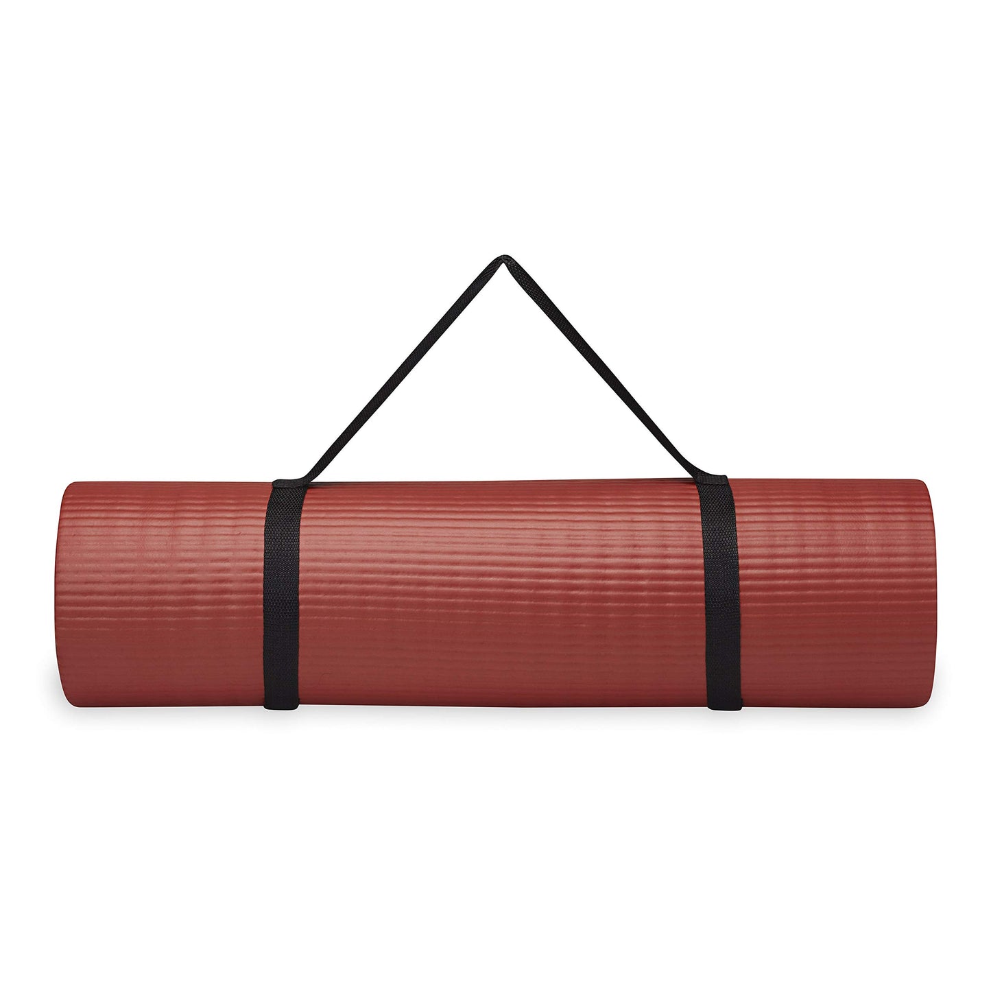 Gaiam Essentials Thick and Thin Yoga Mat Fitness & Exercise Mat with Easy-Cinch Carrier Strap - My Store