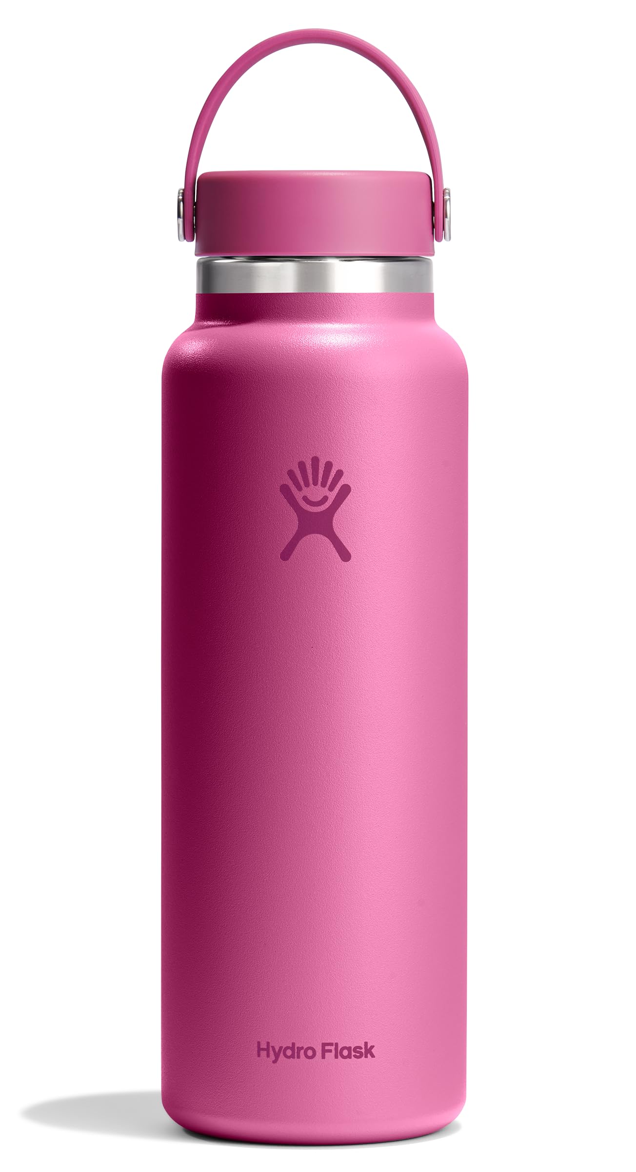Hydro Flask Water Bottle - Insulated Stainless Steel - Wide Mouth Flex Lid, Non Spill, Leakproof and Refillable in 32 Oz Stone Gray
