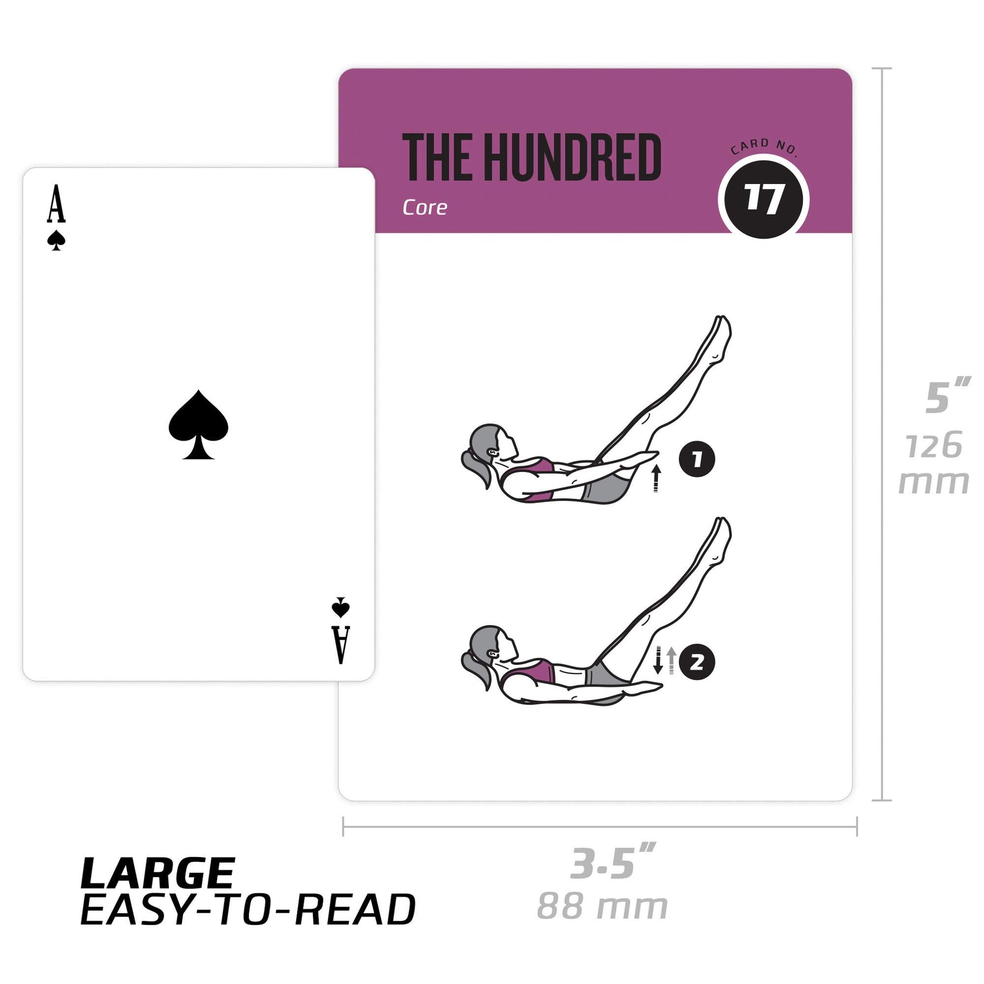 NewMe Fitness Stretching Workout Cards, Instructional Fitness Deck for Women & Men, Beginner Fitness Guide to Training Exercises at Home or Gym - My Store