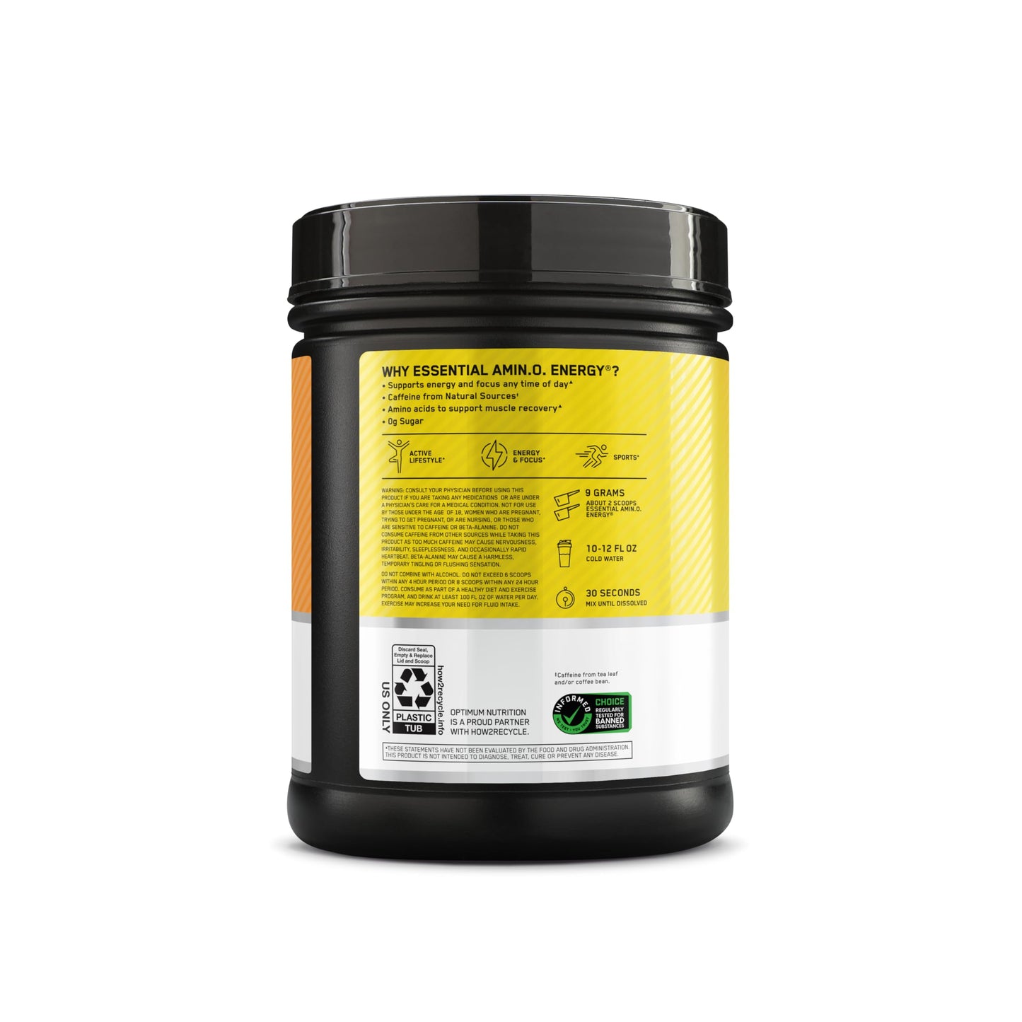 Optimum Nutrition Amino Energy - Pre Workout with Green Tea, BCAA, Amino Acids, Keto Friendly, Green Coffee Extract, Energy Powder - Concord Grape, 65 Servings (Packaging May Vary)