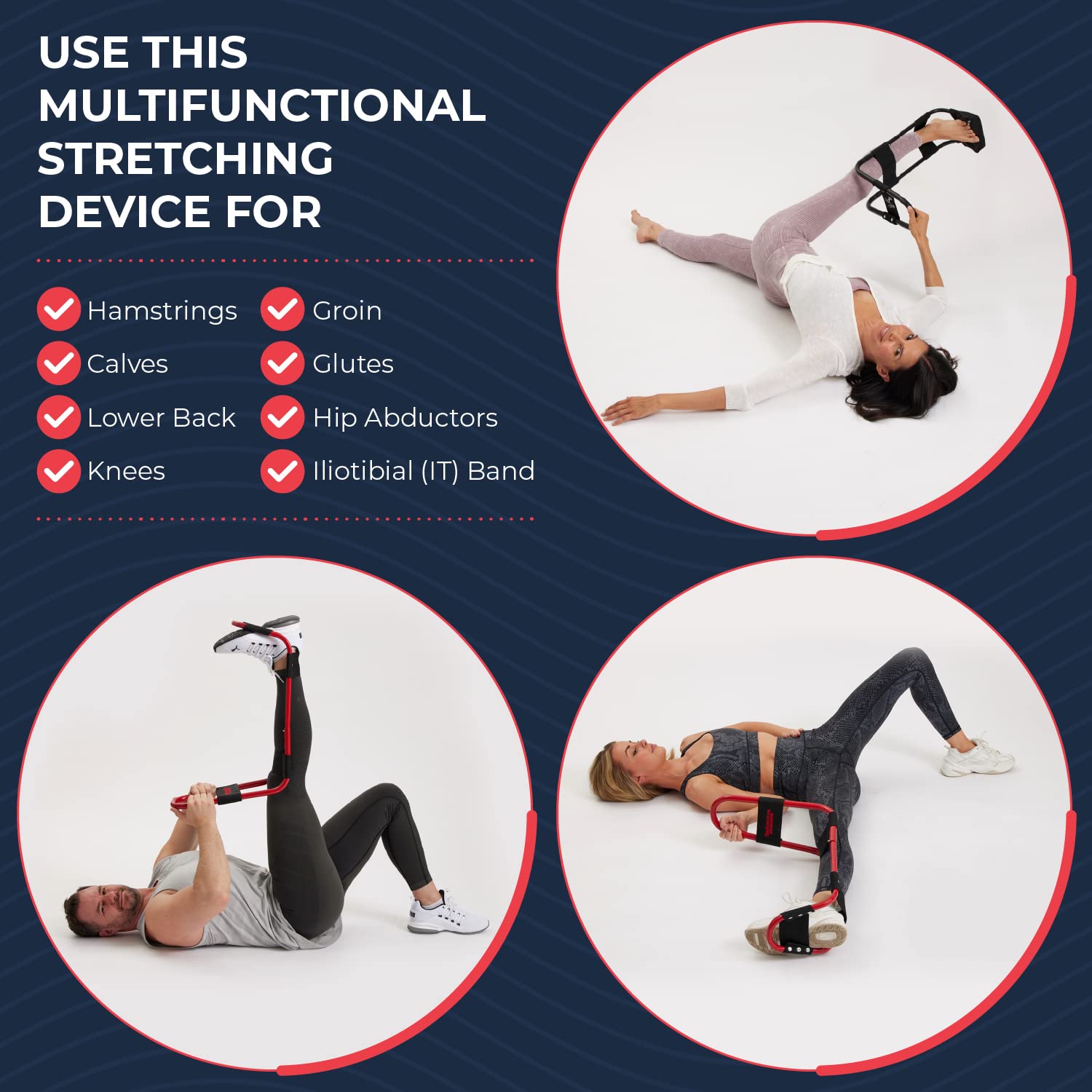 IdealStretch Original – Hamstring Stretcher, Lower Back Stretcher, Hip Stretcher, & Calf Stretcher - Knee Extension & Pain Relief - My Store