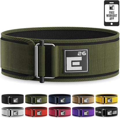 Element 26 Self-Locking Weight Lifting Belt - Premium Weightlifting Belt for Serious Functional Fitness and Olympic Lifting Athletes - Lifting Support for Men and Women - Deadlift Training Belt - My Store