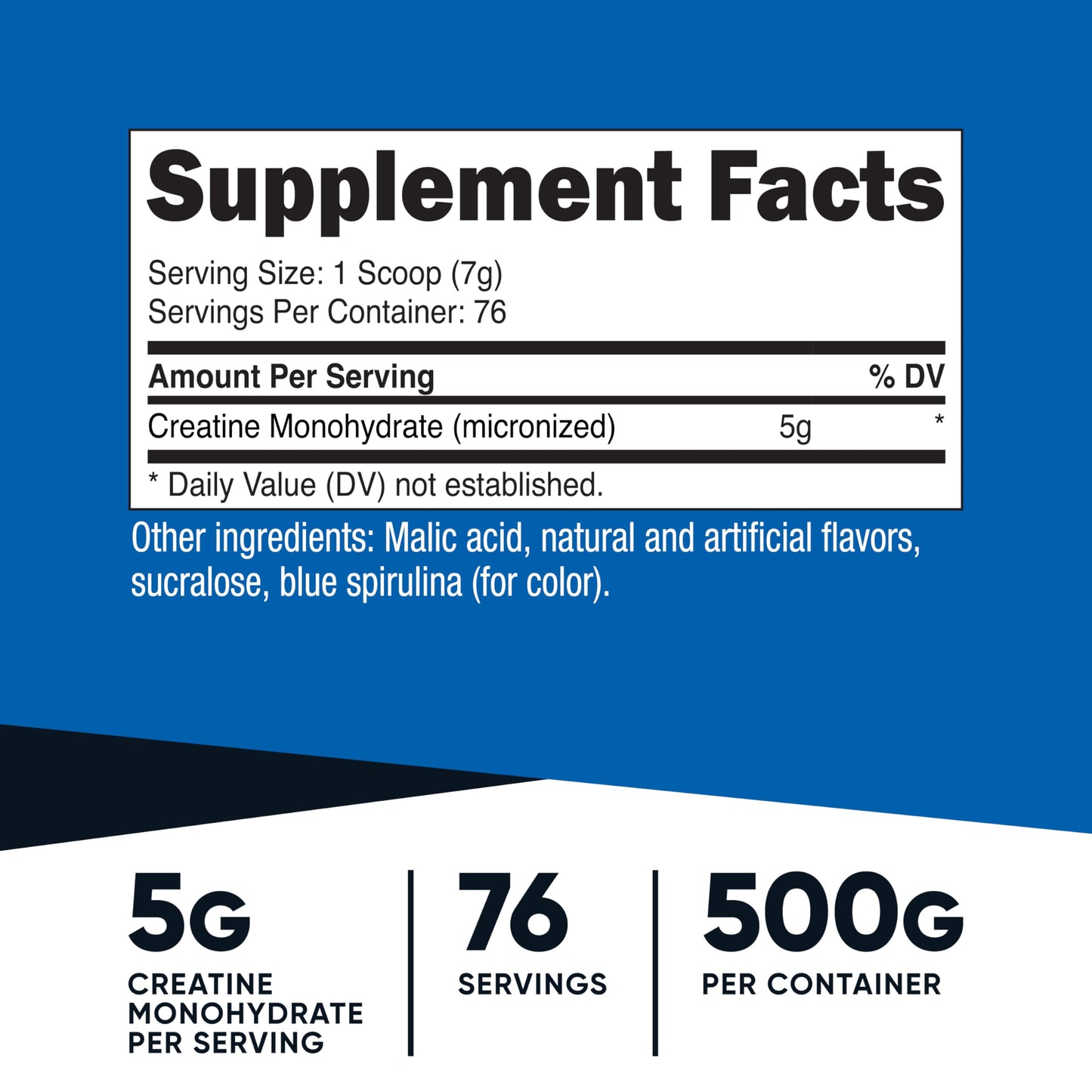 Nutricost Creatine Monohydrate Micronized Powder 500G, 5000mg Per Serv (5g) - 100 Servings, 17.9 Oz - My Store