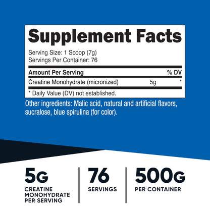 Nutricost Creatine Monohydrate Micronized Powder 500G, 5000mg Per Serv (5g) - 100 Servings, 17.9 Oz - My Store