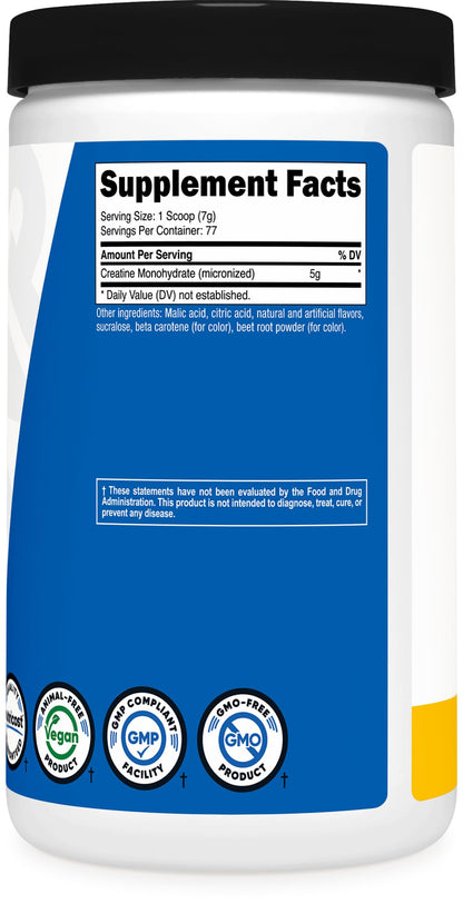 Nutricost Creatine Monohydrate Micronized Powder 500G, 5000mg Per Serv (5g) - 100 Servings, 17.9 Oz - My Store