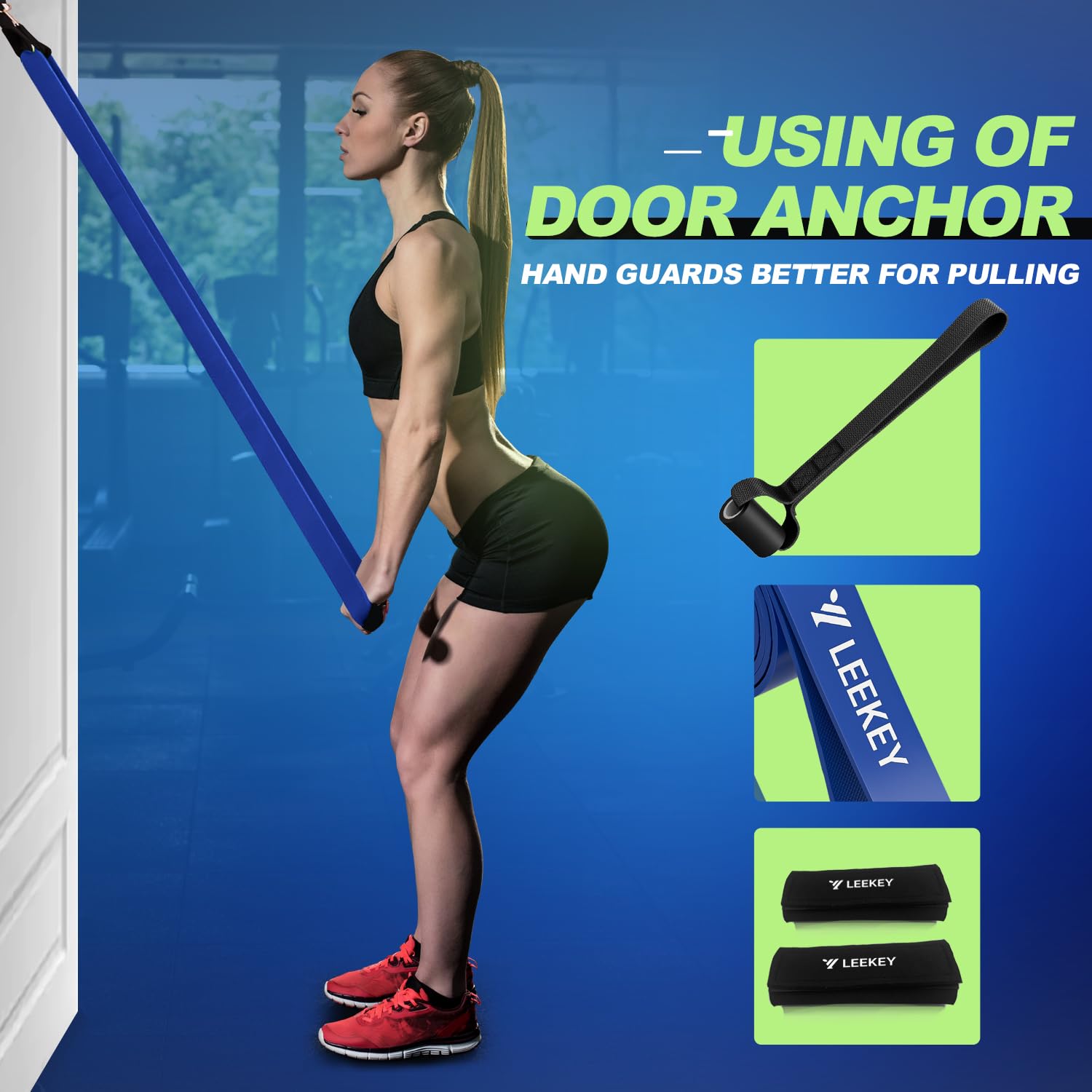 LEEKEY Resistance Bands Set for Pull-Up Assistance & Full-Body Training, Multi-Level Exercise Bands with Bag for Home Workouts, Physical Therapy, Strength Training (Men/Women) - My Store