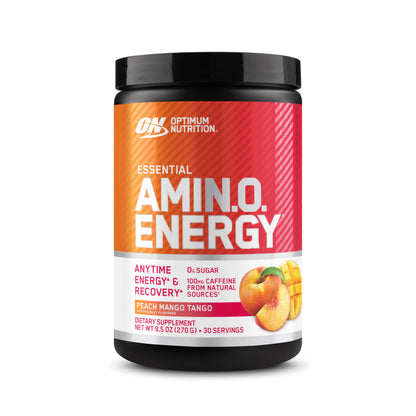 Optimum Nutrition Amino Energy - Pre Workout with Green Tea, BCAA, Amino Acids, Keto Friendly, Green Coffee Extract, Energy Powder - Concord Grape, 65 Servings (Packaging May Vary)
