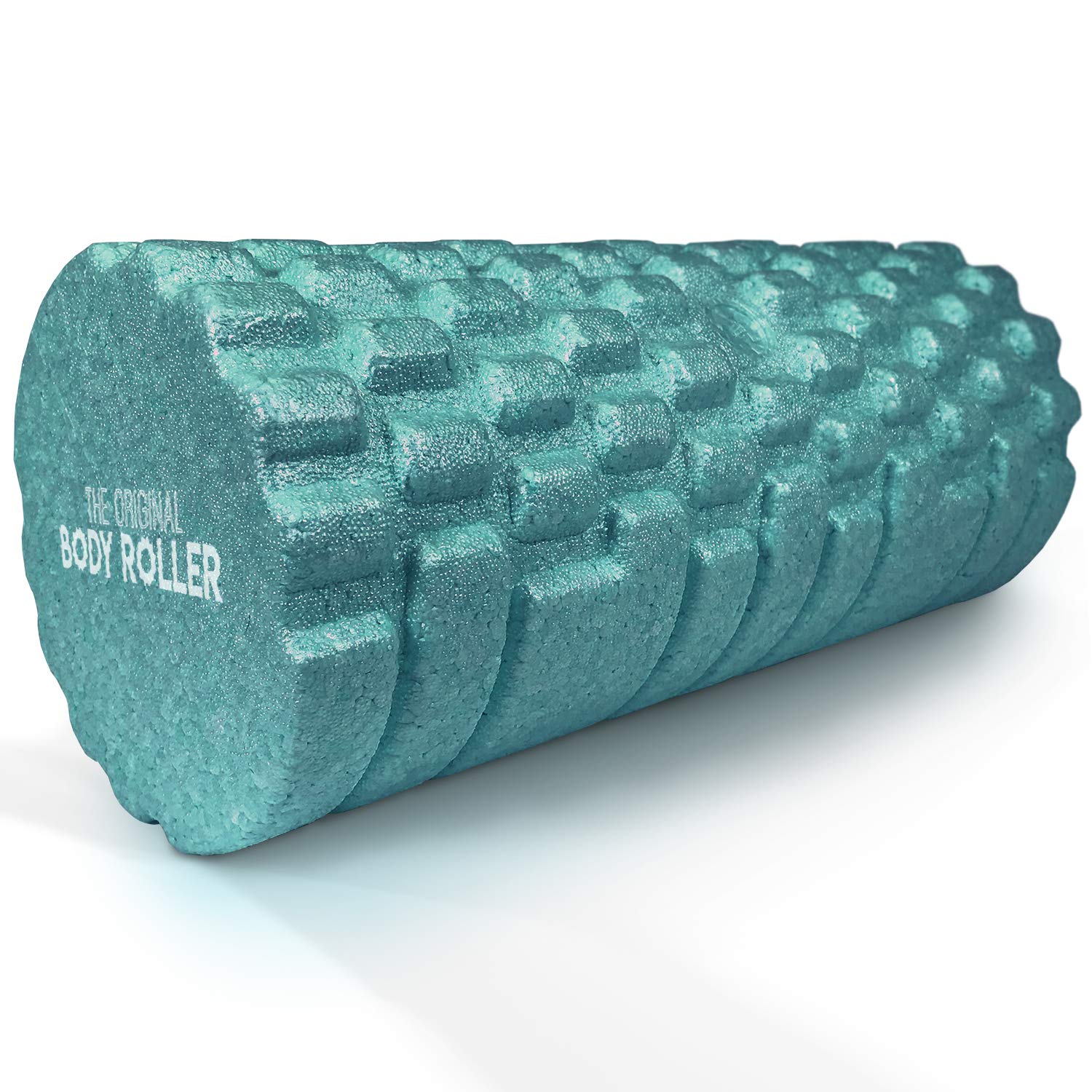 High Density Foam Roller Massager for Deep Tissue Massage of The Back and Leg Muscles - Self Myofascial Release of Painful Trigger Point Muscle Adhesions - 13" Blue - My Store