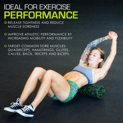 ProsourceFit High Density Foam Rollers, Firm Full Body Athletic Massage Tool for Back Stretching, Yoga, Pilates, Post Workout Muscle Recuperation - My Store