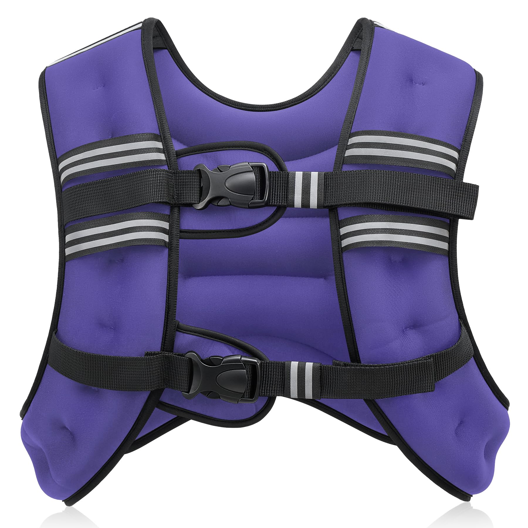 ZELUS Weighted Vest, 6lb/8lb/12lb/16lb/20lb/25lb/30lb Weight Vest with Reflective Stripe for Workout, Strength Training, Running, Fitness, Muscle Building, Weight Loss, Weightlifting - My Store