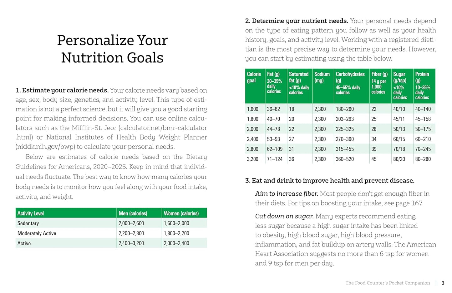The Food Counter's Pocket Companion, Sixth Edition: Calories, Carbohydrates, Protein, Fats, Fiber, Sugar, Sodium, Iron, Calcium, Potassium, and Vitamin D―with 32 Restaurant Chains - My Store