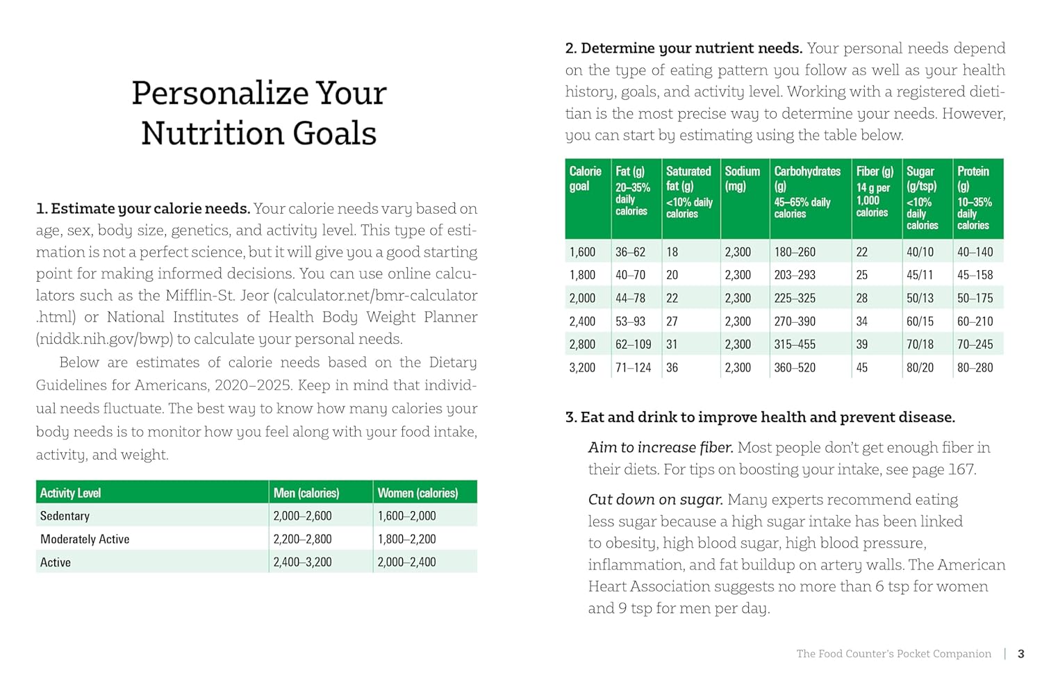 The Food Counter's Pocket Companion, Sixth Edition: Calories, Carbohydrates, Protein, Fats, Fiber, Sugar, Sodium, Iron, Calcium, Potassium, and Vitamin D―with 32 Restaurant Chains - My Store