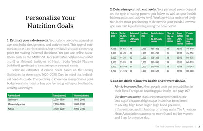 The Food Counter's Pocket Companion, Sixth Edition: Calories, Carbohydrates, Protein, Fats, Fiber, Sugar, Sodium, Iron, Calcium, Potassium, and Vitamin D―with 32 Restaurant Chains - My Store