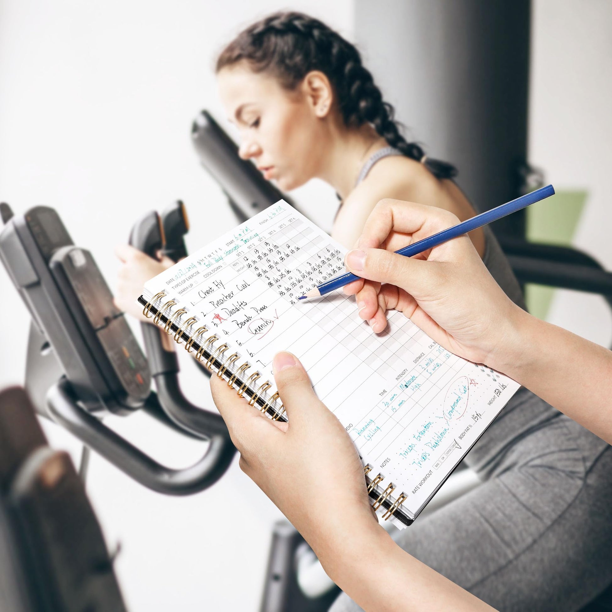 Fitness Journal Workout Planner for Women & Men, A5 (6.4" x 8.3") Workout Journal Log Book Planner Gift for Track Gym Essentials, Home Workouts, Track Progress, Achieve Wellness Goals, Black - My Store