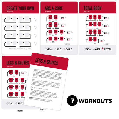 NewMe Fitness Stretching Workout Cards, Instructional Fitness Deck for Women & Men, Beginner Fitness Guide to Training Exercises at Home or Gym - My Store