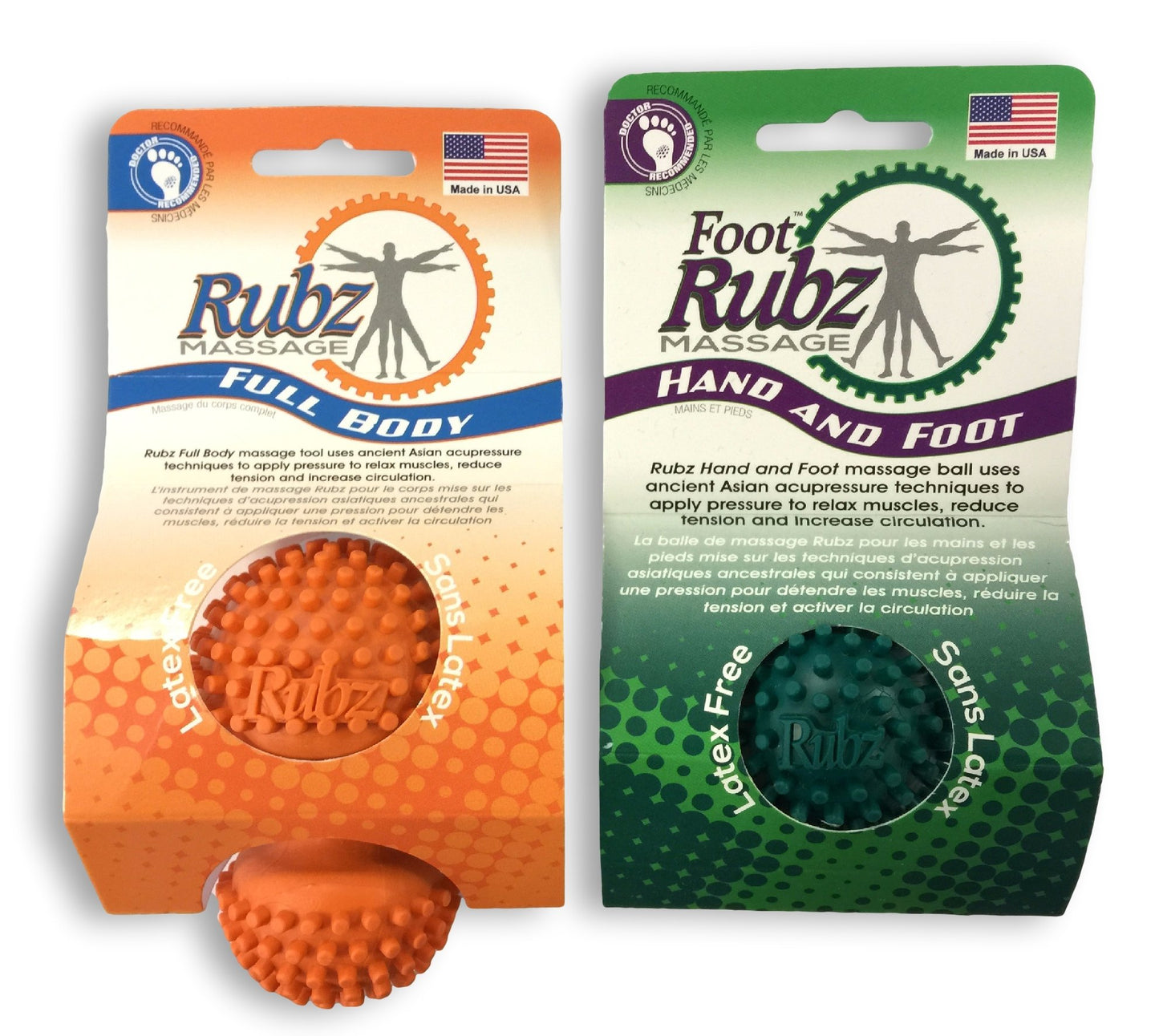 Due North Foot Rubz Hand & Back Massage Ball - Relieve Pain from Plantar Fasciitis, Tight Muscles & Sore Feet - Massage Tool - My Store