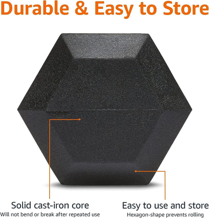 Amazon Basics Rubber Hex Dumbbell Hand Weight - My Store