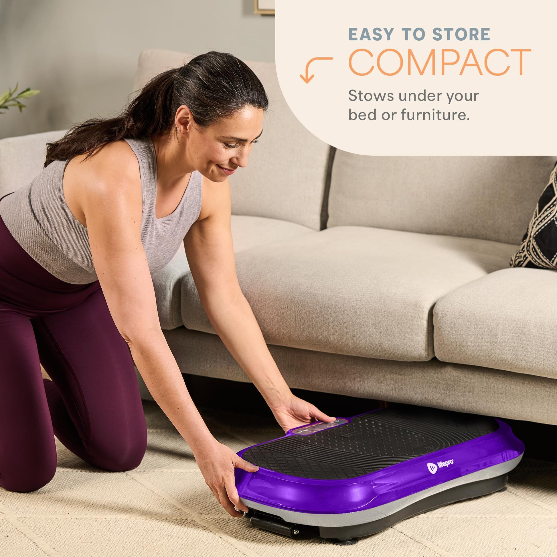 Lifepro Waver Vibration Plate Exercise Machine for Lymphatic Drainage, Muscle Activation, Full-Body Workout Vibrating Platform with Loop Bands, Fitness Equipment for Strength Toning & Fat Loss - My Store